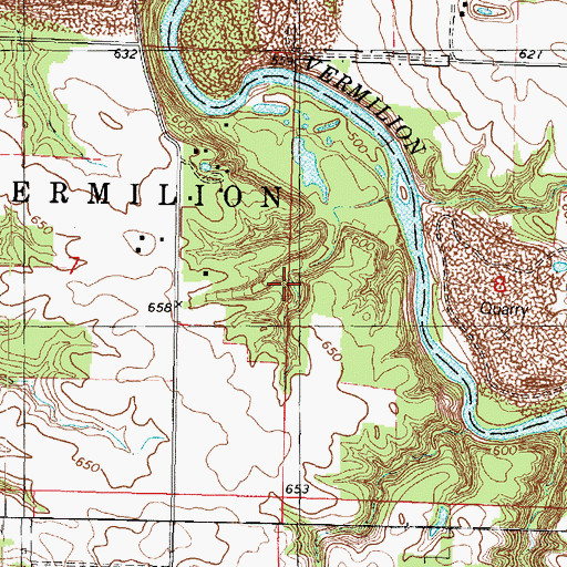 Topographic Map of Margery C Carlson Nature Preserve, IL