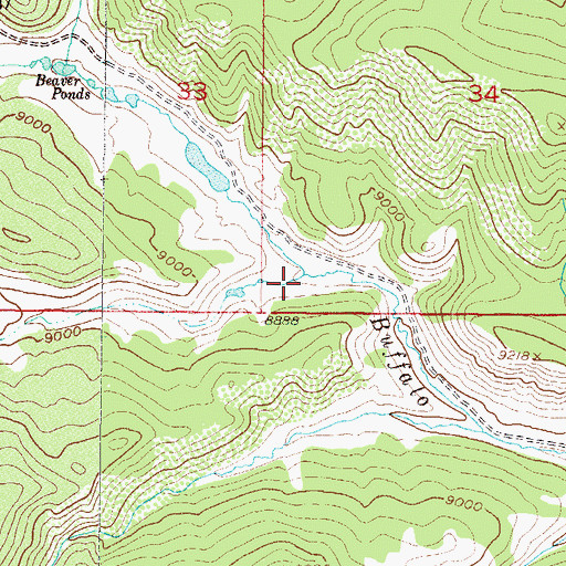 Topographic Map of Little King Ranch Dam, CO