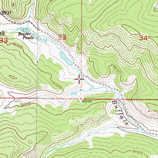 Topographic Map of Little King Ranch Reservoir, CO