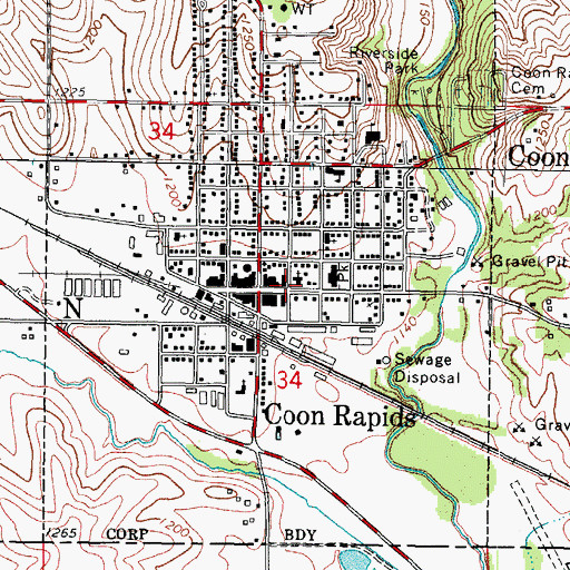 Topographic Map of CR Family Dentistry Center, IA