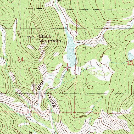Topographic Map of Scholl Dam, CO