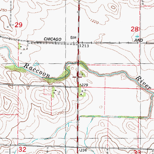 Topographic Map of Grace Christian Fellowship, IA
