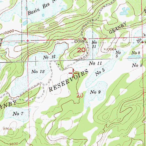 Topographic Map of Granby Number 11 Dam, CO
