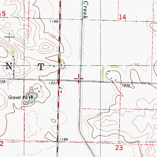 Topographic Map of Storm Creek Bridge Two, IA