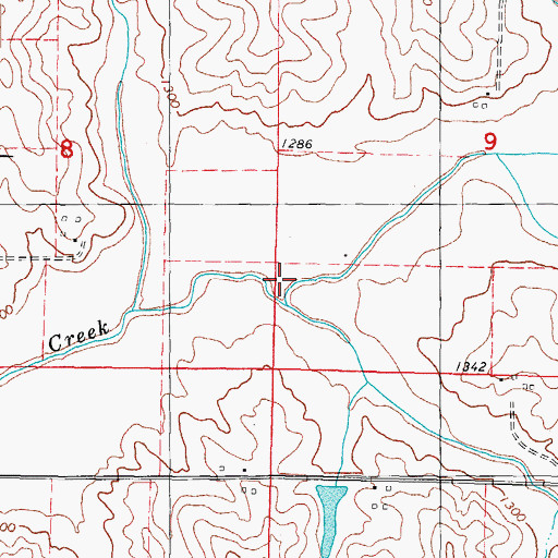 Topographic Map of Horace Post Office (historical), IA