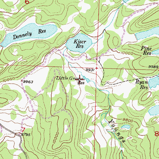 Topographic Map of Little Grouse Dam, CO