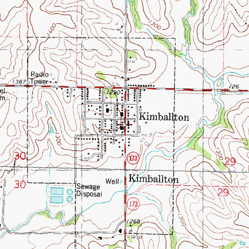 Topographic Map of General Store Museum, IA