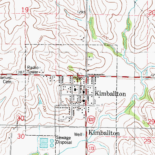 Topographic Map of Little Mermaid Statue, IA