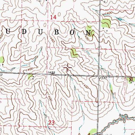 Topographic Map of School House Prairie, IA