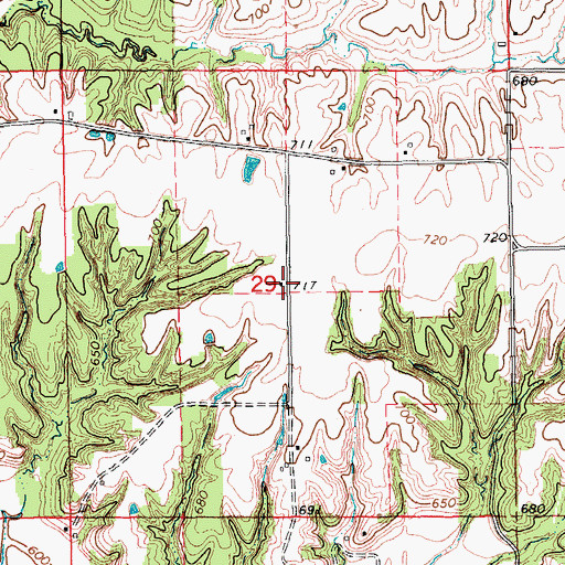 Topographic Map of Zion School Museum, IA