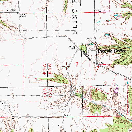 Topographic Map of Fan Post Office (historical), IA