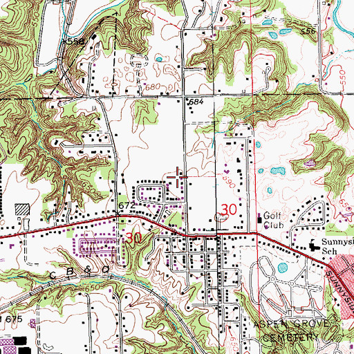 Topographic Map of The Church of Jesus Christ of Latter Day Saints, IA