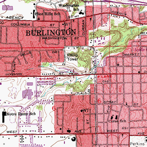 Topographic Map of Bible Missionary Church, IA