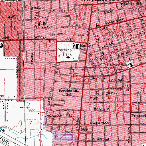 Topographic Map of United Pentecostal Church, IA
