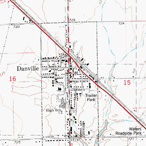 Topographic Map of Congregational United Church, IA
