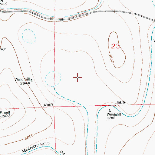 Topographic Map of Fort Lyons Reservoir, CO