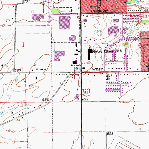 Topographic Map of Sterling House, IA