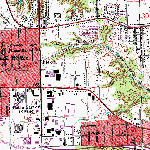 Topographic Map of Community Field, IA