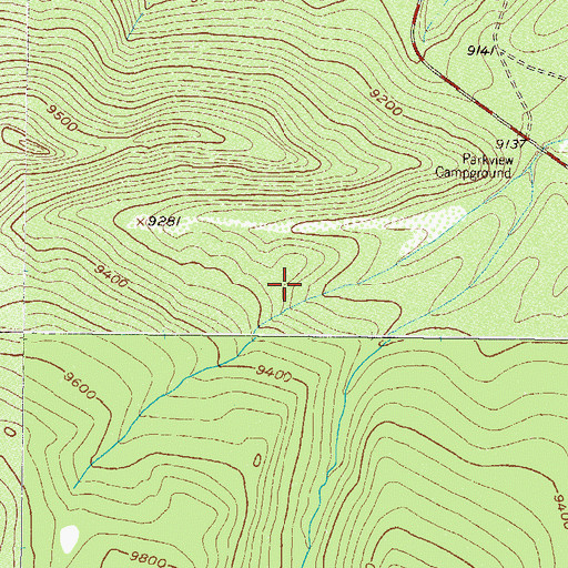 Topographic Map of Cattail Reservoir, CO
