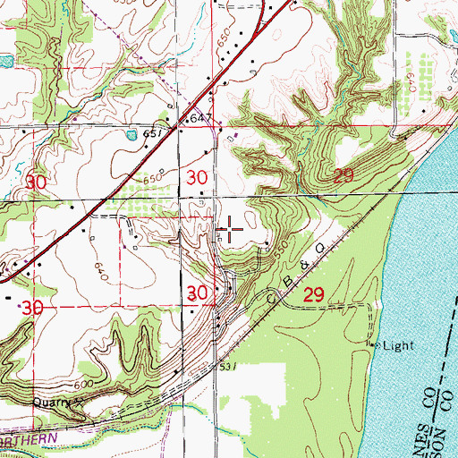 Topographic Map of Talbert Family Cemetery, IA