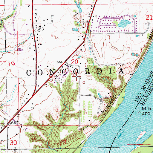 Topographic Map of Prugh Farm Plot, IA