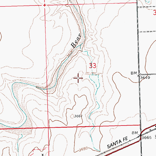 Topographic Map of Hoopengarner SW-1 Dam, CO