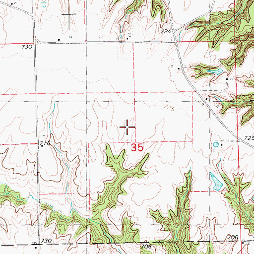 Topographic Map of Siefken Family Plot, IA