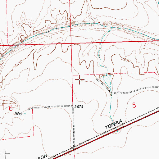 Topographic Map of Hoopengarner SW-3 Reservoir, CO