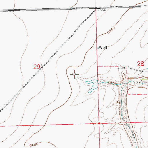 Topographic Map of Hoopengarner SW-4 Reservoir, CO