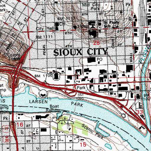 Topographic Map of Siouxland Hematology/Oncology Center, IA
