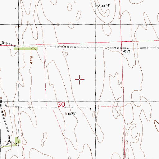 Topographic Map of Kelsey Number 1 Reservoir, CO