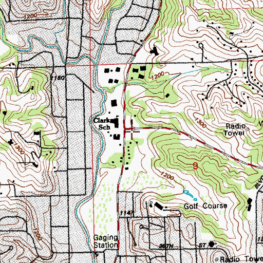 Topographic Map of Sioux City Family Physicians Center, IA