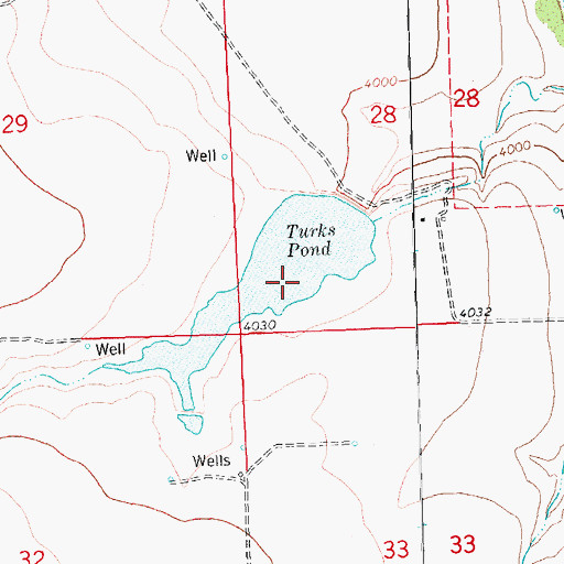 Topographic Map of R R Rutherford Dam, CO