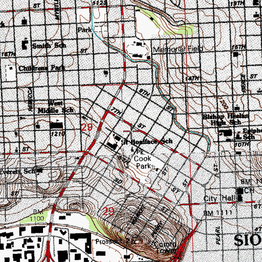 Topographic Map of Mount Sinai Holiness Church, IA