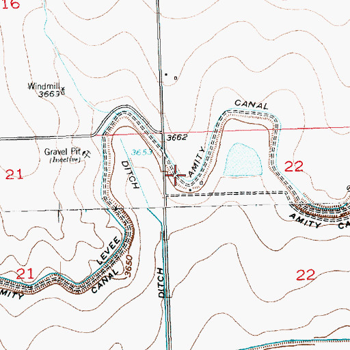 Topographic Map of Sunny Brook Dam, CO