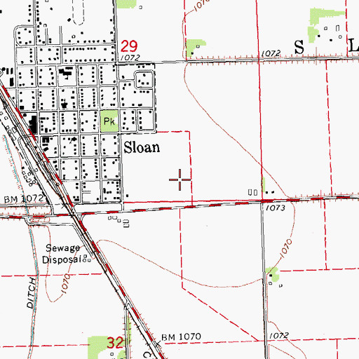 Topographic Map of Westwood Elementary School, IA