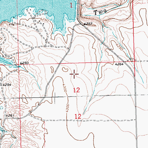 Topographic Map of Two Buttes Dam, CO