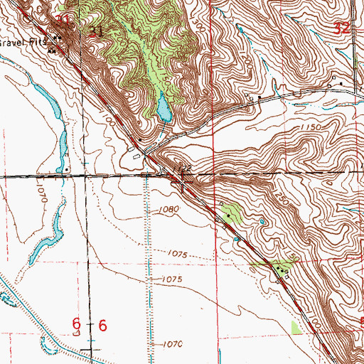 Topographic Map of Snyder's Grove Post Office (historical), IA