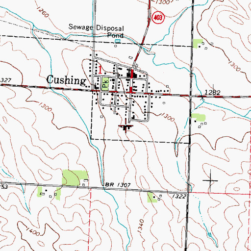 Topographic Map of River Valley Community School, IA