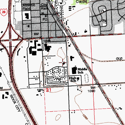 Topographic Map of Shepherd of Peace Lutheran Church, IA