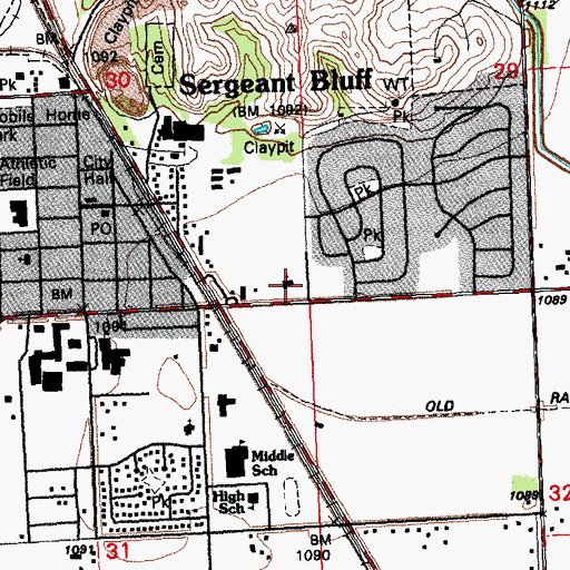 Topographic Map of Friendship Community Church, IA