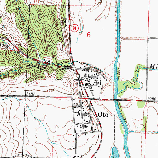 Topographic Map of United Church of Christ, IA