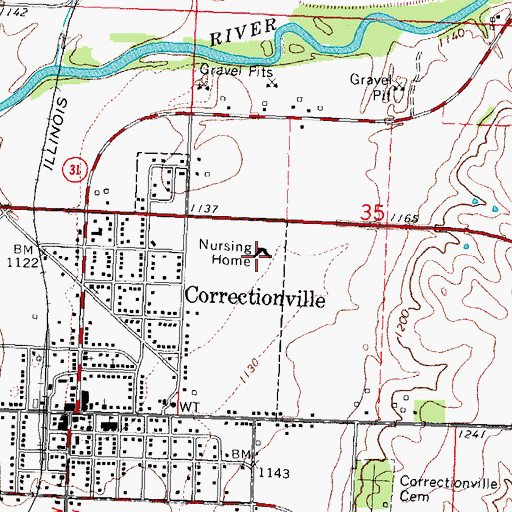 Topographic Map of Kingsley Medical Clinic, IA