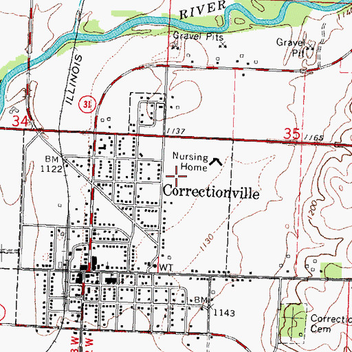 Topographic Map of River Valley Junior / Senior High School, IA