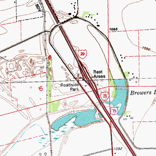 Topographic Map of Sergeant Floyd Monument State Historical Marker, IA