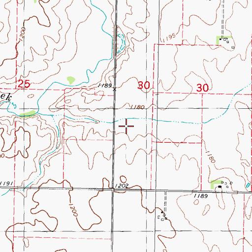 Topographic Map of Logan Wildlife Area, IA