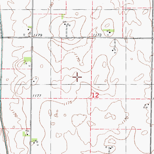 Topographic Map of Johnson Prairie, IA