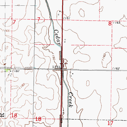 Topographic Map of Davis Preservation Area, IA