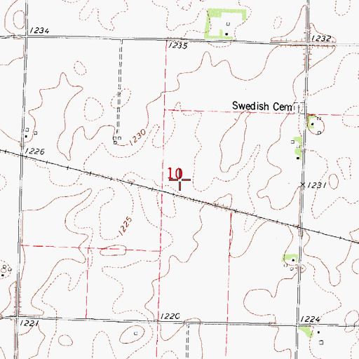 Topographic Map of Munson Prairie, IA