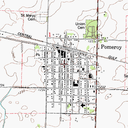Topographic Map of Wesley United Methodist Church, IA